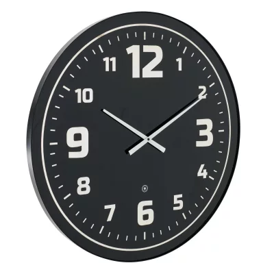 Horloge Murale &Agrave; Led ""juan"" 70cm Noir & Bleu