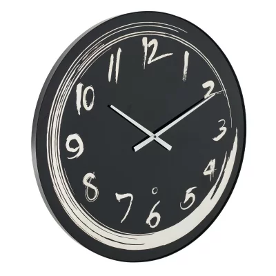 Horloge Murale &Agrave; Led ""juanita"" 70cm Noir & Bleu