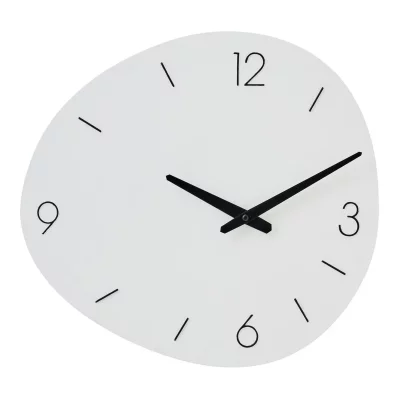 Horloge Murale En M&eacute;tal ""shore"" 40cm Blanc