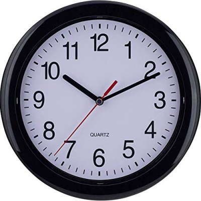 Horloge murale EUROTIME 22221 25 cm noir &agrave; quartz 1 pc(s)