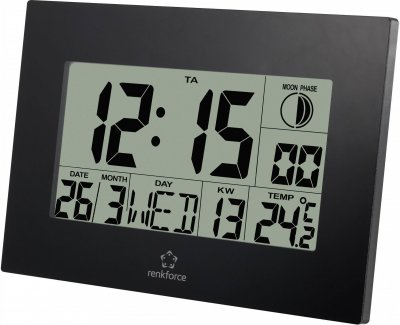 Horloge murale radiopilot&eacute;e renkforce E0311R (l x h x p) 230 x 163 x 28 mm