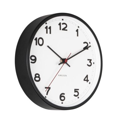 Horloge ronde en m&eacute;tal New classic 20 cm