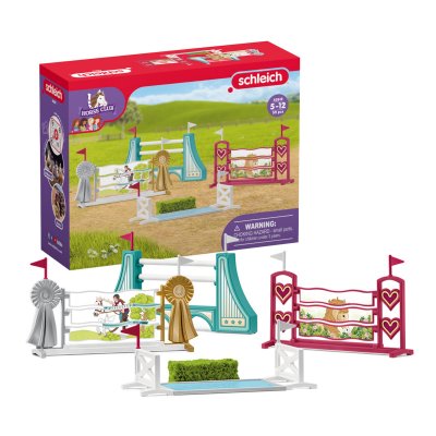 SCHLEICH HORSE CLUB 42612 Ensemble obstacles de saut ajustables multicolore
