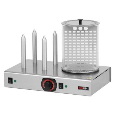  Hot dog 4 plots avec manchon en verre HD 04 N - Redfox