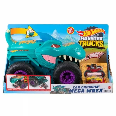 MATTEL HOT WHEELS - Monster Truck - Voiture Chompin Mega Wrex Extr&ecirc;me