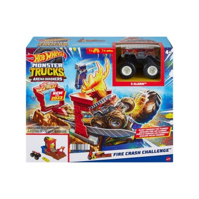 HOT WHEELS  Monster Trucks Arena World Destruction Challenge 5 Alarm Car Dor&eacute;