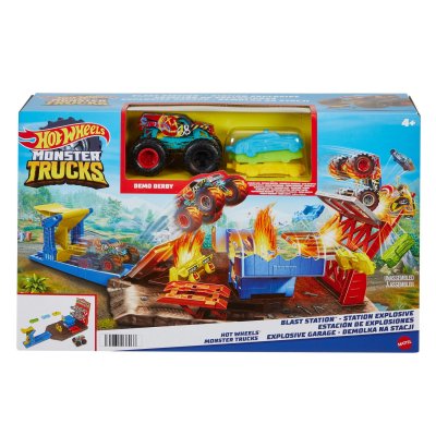 HOT WHEELS  - Monster Trucks - La Station Explosive - Playset
