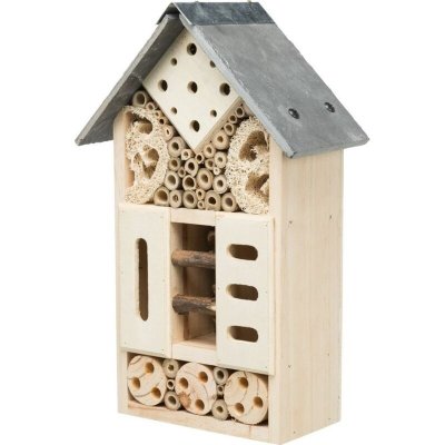 TRIXIE H&ocirc;tel &agrave; insectes 18x29x10 cm Bois de pin et ardoise  Naturel