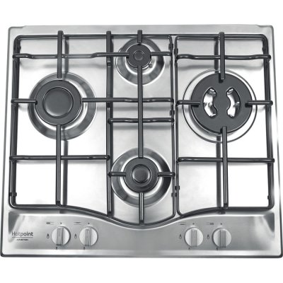 HOTPOINT  Ariston PCN 642 T/IX/HAR Table de cuisson au gaz Acier inoxydable - 4 foyers