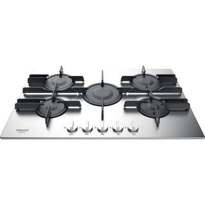 HOTPOINT  ftghl 751 d/ix/ha plaque acier inoxydable int&eacute;gr&eacute; (placement) 75 cm gaz 5 zone(s)