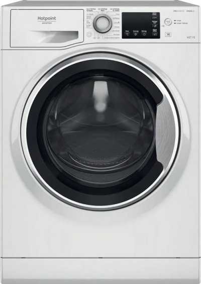 HOTPOINT   Lave linge s&eacute;chant posable 10kg Steam Hygi&egrave;ne  NDBD107489WSAFR