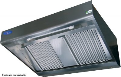 GENERIQUE Hotte Aspirante pour Cuisine Professionnelle De 1000 &agrave; 3000 mm AFI Collin Lucy