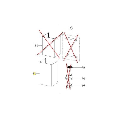ROBLIN Hotte Conduit Bas Noir Gliss Rep 506 Pour Hotte  - 133.0255.017