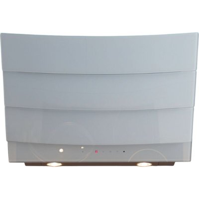 SILVERLINE Hotte cuisine verticale  CITY verre tremp&eacute; blanc 60 cm
