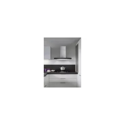 GLEM Hotte d&eacute;corative murale 90cm 63db 564m3/h inox/noir GHBS97IX