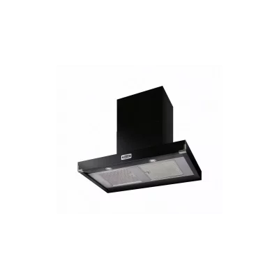 FALCON Hotte d&eacute;corative murale  NOIR CHROME EVAC CM FHDCT1090BL/C