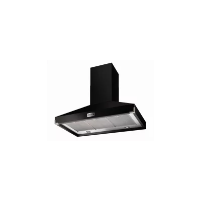 FALCON Hotte d&eacute;corative murale  NOIR CHROME EVAC CM FHDSE1092BL/C