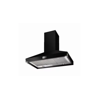 FALCON Hotte d&eacute;corative murale  NOIR CHROME EVAC CM FHDSE900BL/C