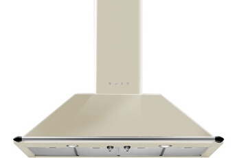 SMEG Hotte d&eacute;corative murale  HOTTE 110CM CREME - KT110PE