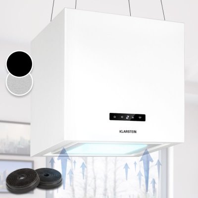 KLARSTEIN Hotte &icirc;lot - - 595 m&sup3;/h - 67 dB - Classe A - Contr&ocirc;le par WiFi - Blanc