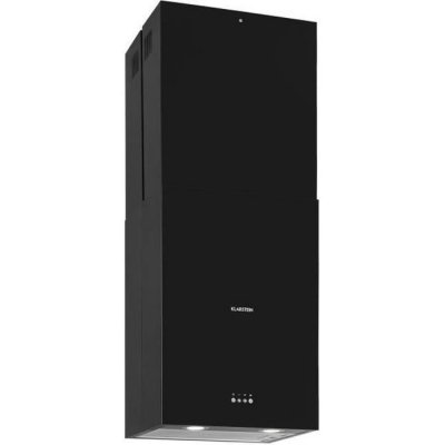 KLARSTEIN Hotte &icirc;lot aspirante  Structura - Noir - Recyclage - 641m&sup3;/h max - &eacute;clairage LED - classe A