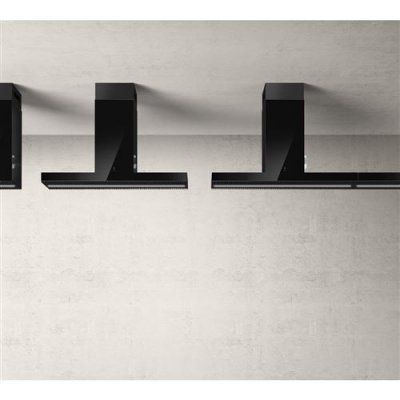  Hotte &icirc;lot Elica Haiku Island BL/A/120 - Verre noir