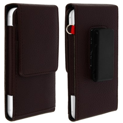 AVIZAR Housse Ceinture Smartphone 4.7 Pouces Porte-Cartes Fixation Pince Noir