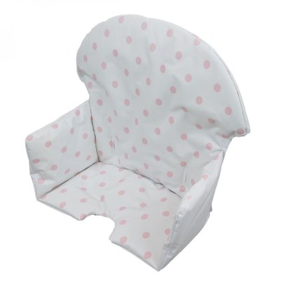 MONSIEUR BEBE Housse d'assise pour chaise haute b&eacute;b&eacute; enfant gamme D&eacute;lice - Pois roses