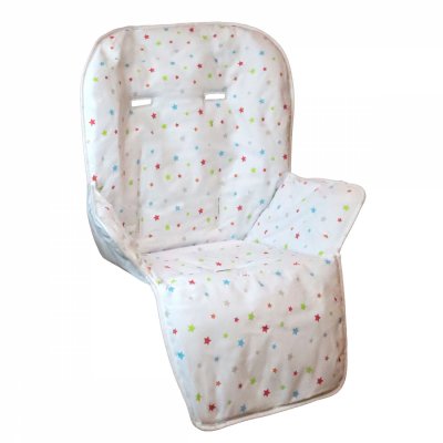 MONSIEUR BEBE Housse d'assise pour chaise haute b&eacute;b&eacute; enfant gamme Ptit - Ptit stars multicolore 