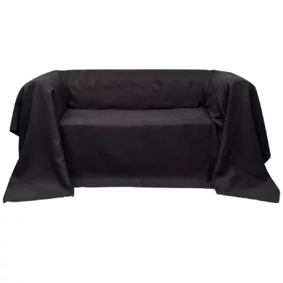Housse de canap&eacute; Micro-su&egrave;de Anthracite 270x350 cm 