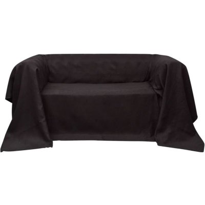 Housse de canap&eacute; Micro-su&egrave;de Marron 140x210 cm Vidaxl