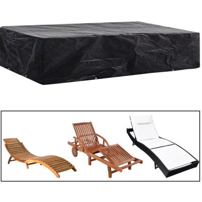 VIDAXL Housse de chaise de jardin 8 oillets 218 x 77 x 55 cm