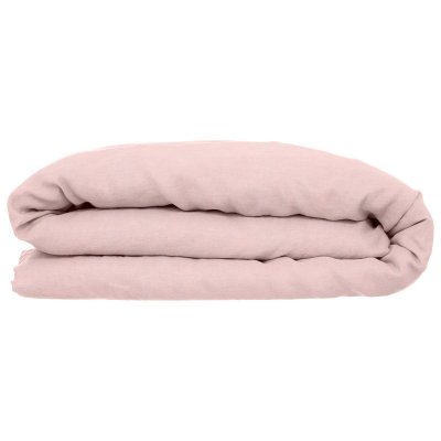 ATMOSPHERA Housse de couette 100% lin 260x240 cm rose - 