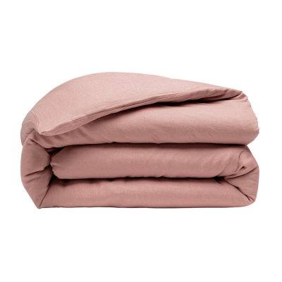 HOUSSE DE REVE Housse De Couette 100% Lin Lav&eacute; 240x260 Cm Rose