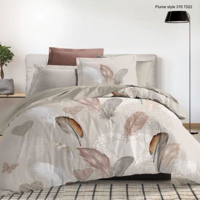 HOUSSE DE REVE Housse de couette 220x240 + 2 taies d'oreiller 63x63 cm coton plumestyle