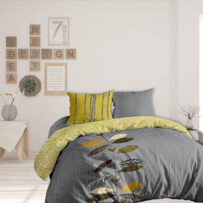 HOUSSE DE REVE Housse de couette 220x240 cm + 2x taies d'oreiller 63x63 cm coton gabela