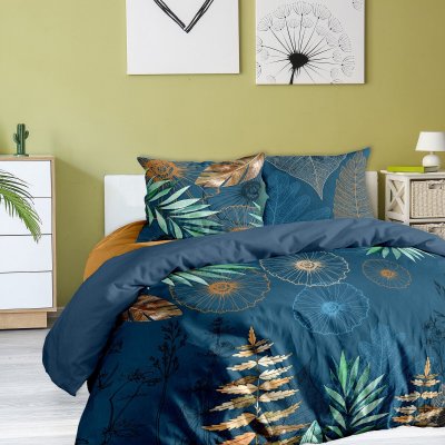 HOUSSE DE REVE Housse de couette 220x240 cm + 2x taies d'oreiller 63x63 cm coton selva