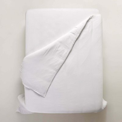 MADURA Housse de couette 260x240 cm  Blanc coton - lou - Blanc coton