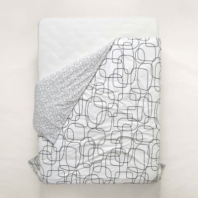 MADURA Housse De Couette Ariana Blanc Et Noir - 