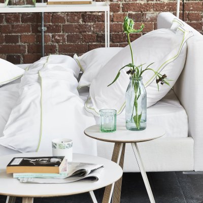 DESIGNERS GUILD Housse de couette bicolore en coton 140x200