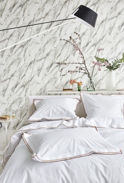 DESIGNERS GUILD Housse de couette bicolore en coton 240x220