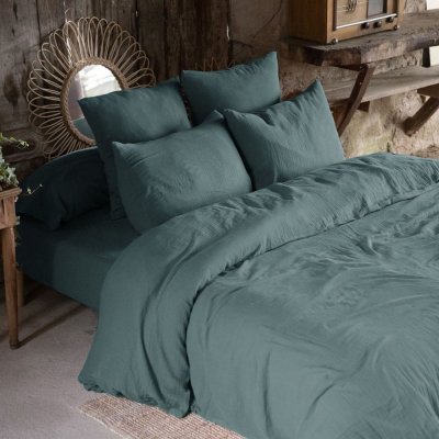 HOUSSE DE REVE Housse de couette Bleu 140x200 Home Collection 3000154 - Bleu