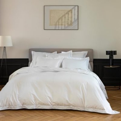 ANNE DE SOLèNE Housse de couette coton 240x220 cm blanc/blanc