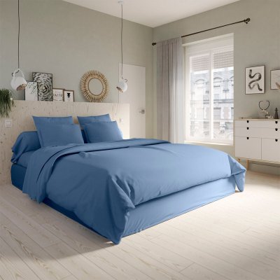 DODO Housse de couette Coton Bleu 220x240 cm - 