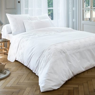 BECQUET Housse de couette DELICATESSE - blanc