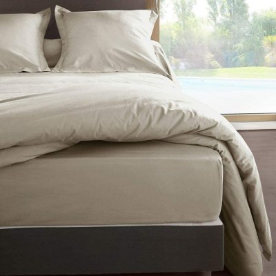 AC DECO Housse de couette en percale de coton 80 fils 240 x 220 cm