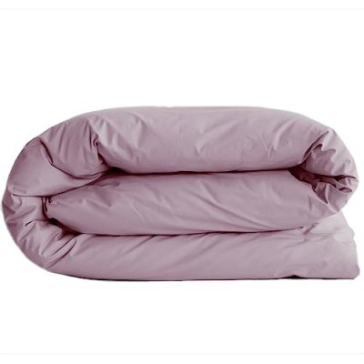 LABELLISM Housse de couette en percale de coton - manoir - 240 x 220 cm - prune