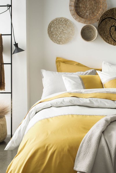 ESSIX Housse de couette en percale de coton Toi et Moi Sahara 200x200 cm