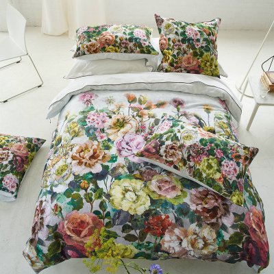 DESIGNERS GUILD Housse de couette en satin de coton Grandiflora 140x200 cm