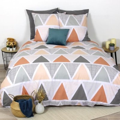 HOUSSE DE REVE Housse De Couette Et Taie D'oreiller Coton Citrus